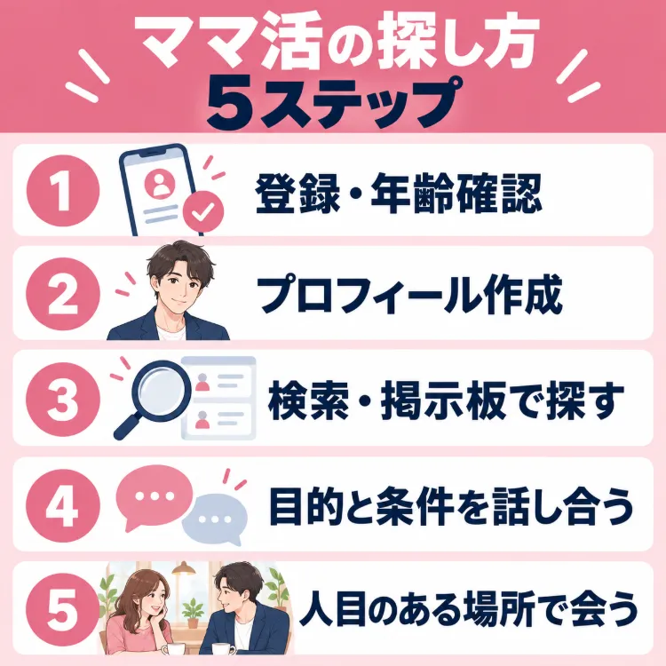 ママ活の探し方